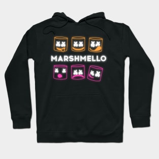 Marshmello smile neon Hoodie